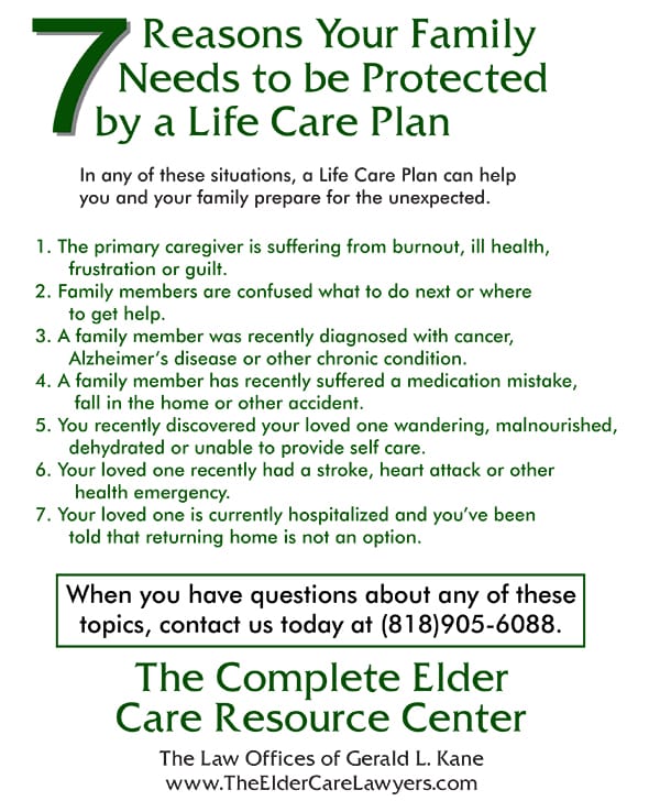 7- Reason Your Family Needs to be Protected by a Life Care Plan 