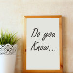 white drawing board with the question " do you know" written on