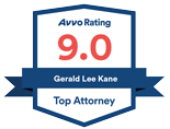 Avvo Rating | 9.0 | Gerald Lee Kane | Top Attorney